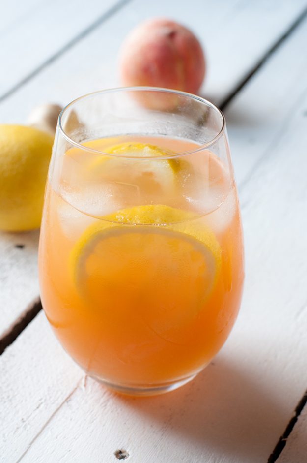 GingerPeachCocktail Ginger Peach Orange Vodka Cocktail Sumer Screwdriver